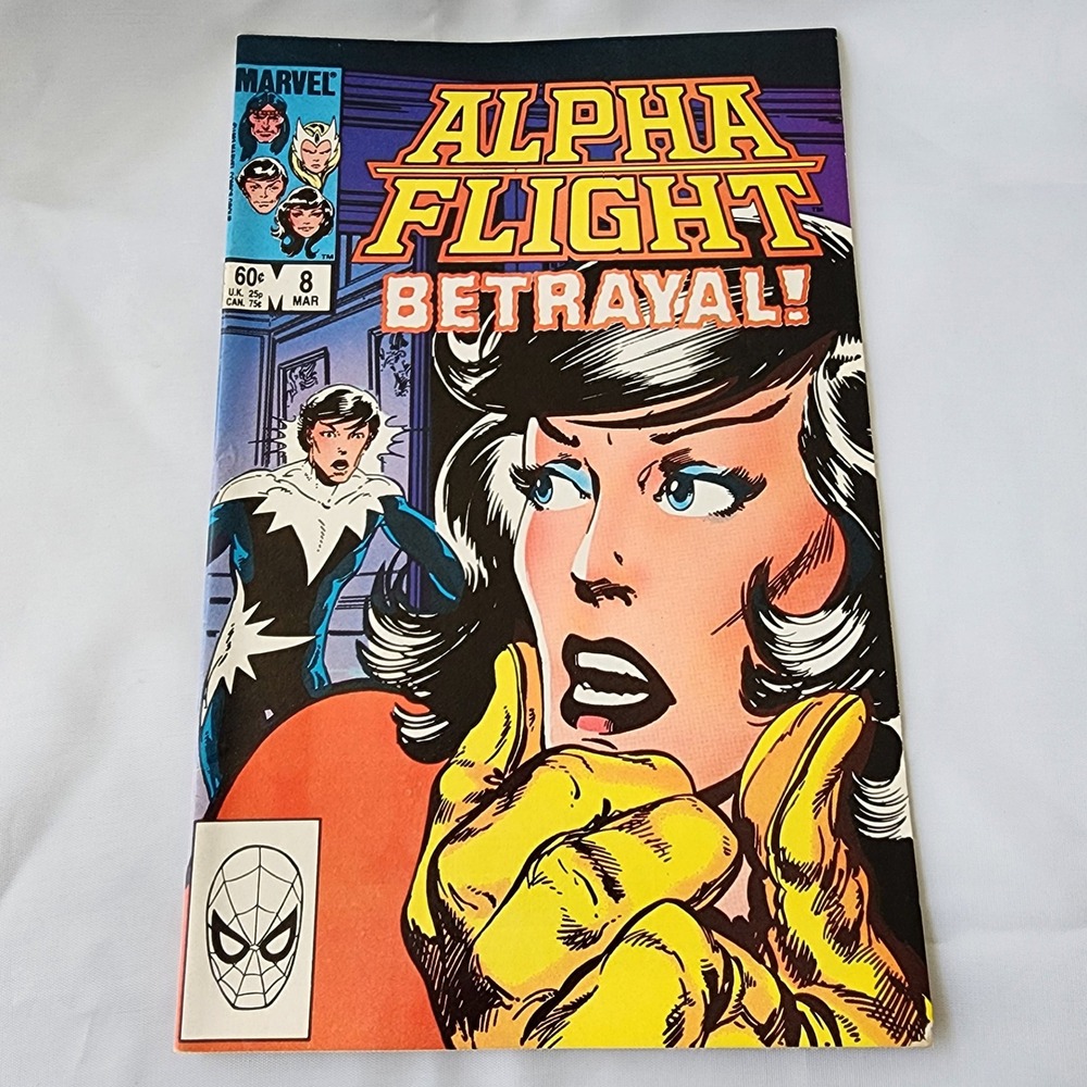 Marvel Alpha Flight #8 Comic Book 1983 Betrayal! Vintage Collectible